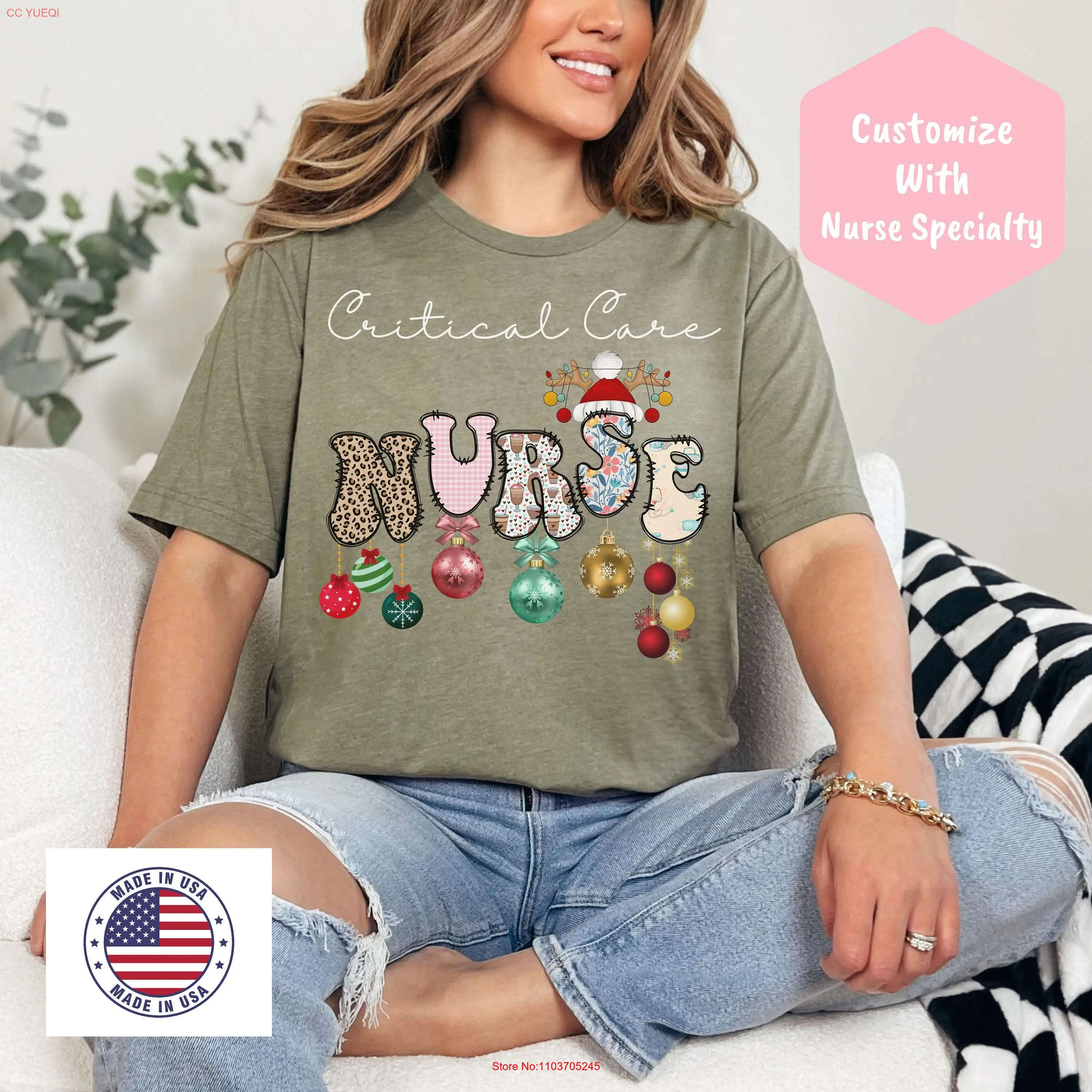 Критический уход Медсестра Рождественская праздничная одежда Студенческая