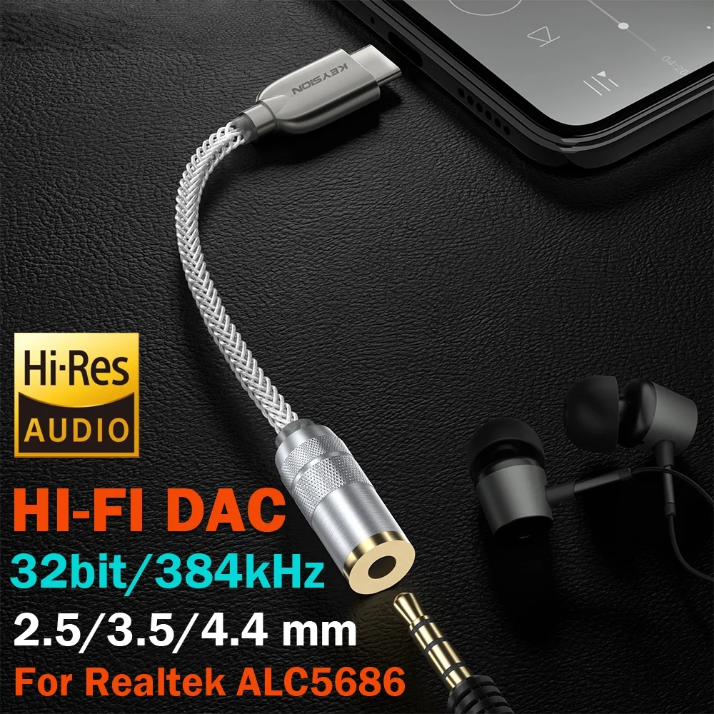 

SHACK adattatore per amplificatore per cuffie Audio digitale auricolare Decoder musicale senza perdita USB tipo C a 3.5mm/2.5mm/
