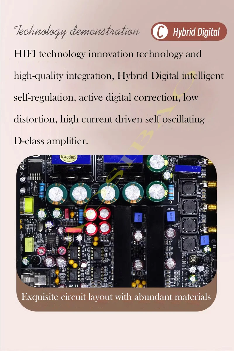 AIYIMA SMSL X2 200 Вт 2 1 цифровой усилитель мощности Bluetooth 5 без потери качества