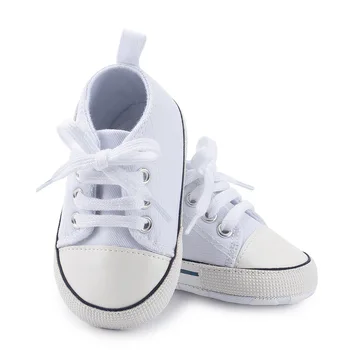 New Canvas Classic Sports Sneakers Newborn Baby Boys Girls First Walkers Shoes Infant Toddler Soft Sole Anti-slip Baby Shoes 1