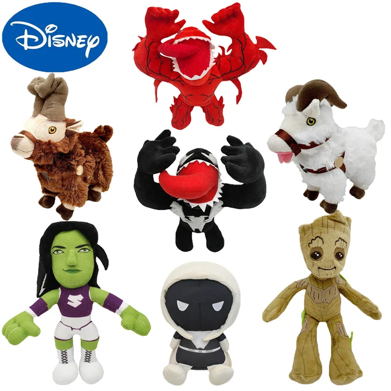 

Disney Marvel Plush Toy Thor: Love and Thunder Goats Carnage Venom Moon knight she Hulk Dolls Stuffed Plush Figure Toys