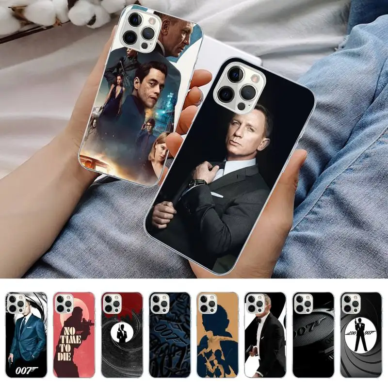 

James Bond 007 No Time to Die Phone Case for iPhone 11 12 13 Mini Pro Max 8 7 6 6S Plus X 5 S SE 2020 XR XS 10 case