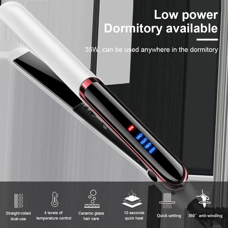 

2в1 110 В-220 в керамический автоматический выпрямитель для волос Быстрый нагрев удлиненный Многофункциональный выпрямитель для волос для сух...