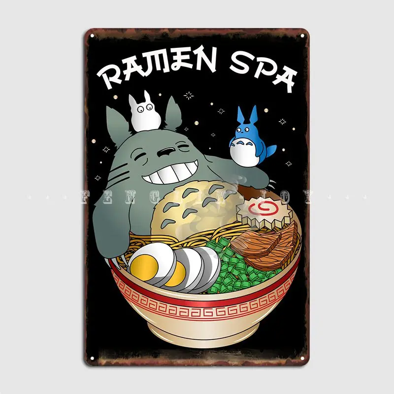 

Плакат на стену для любителей японской еды, рамен, металлический плакат на стену для кинотеатра, винтажный жестяной плакат