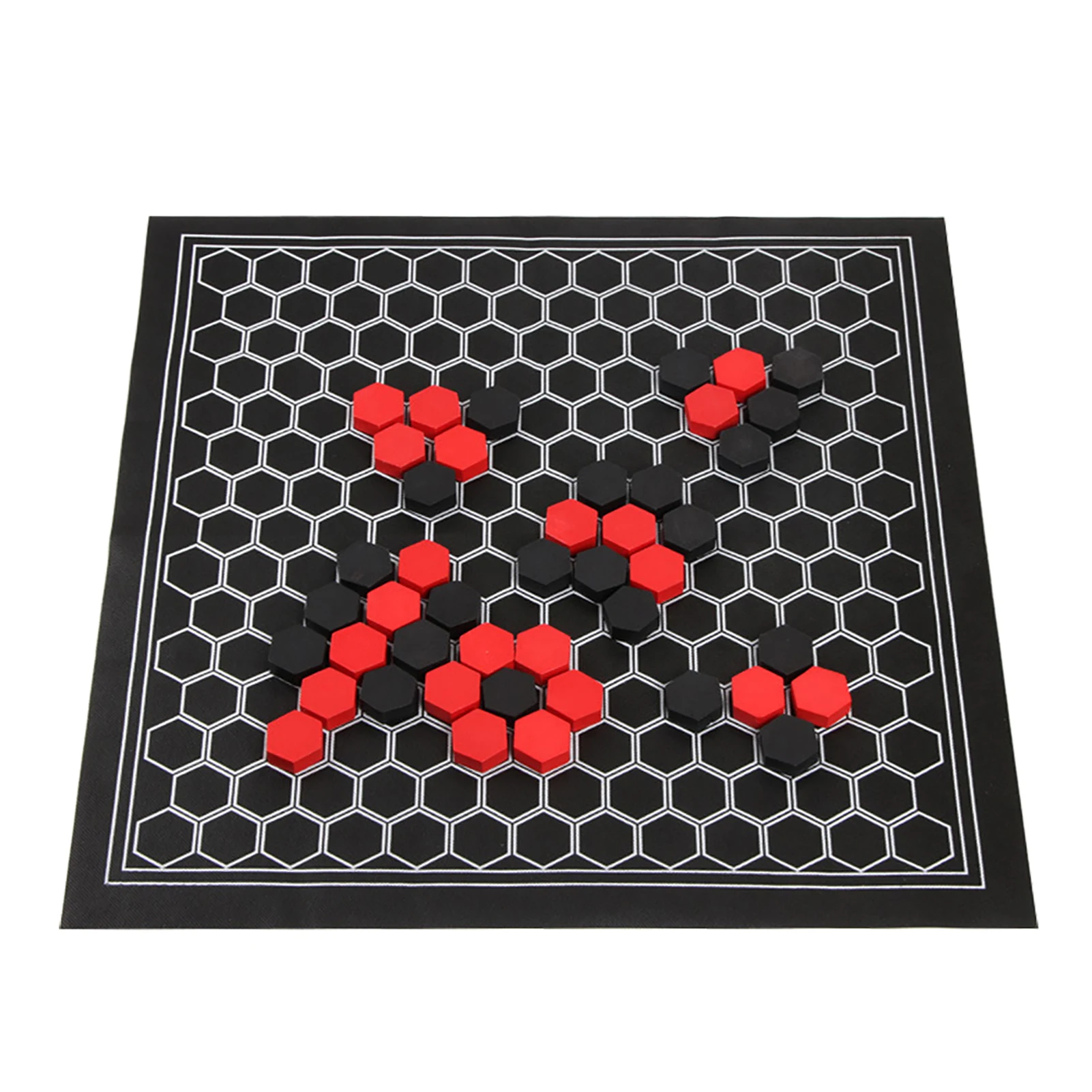 

Gift DIY Entertainment School Wooden Hexagon Chess Set Funny Double Sided Family Party Brain Teaser Educational Toy Board Game