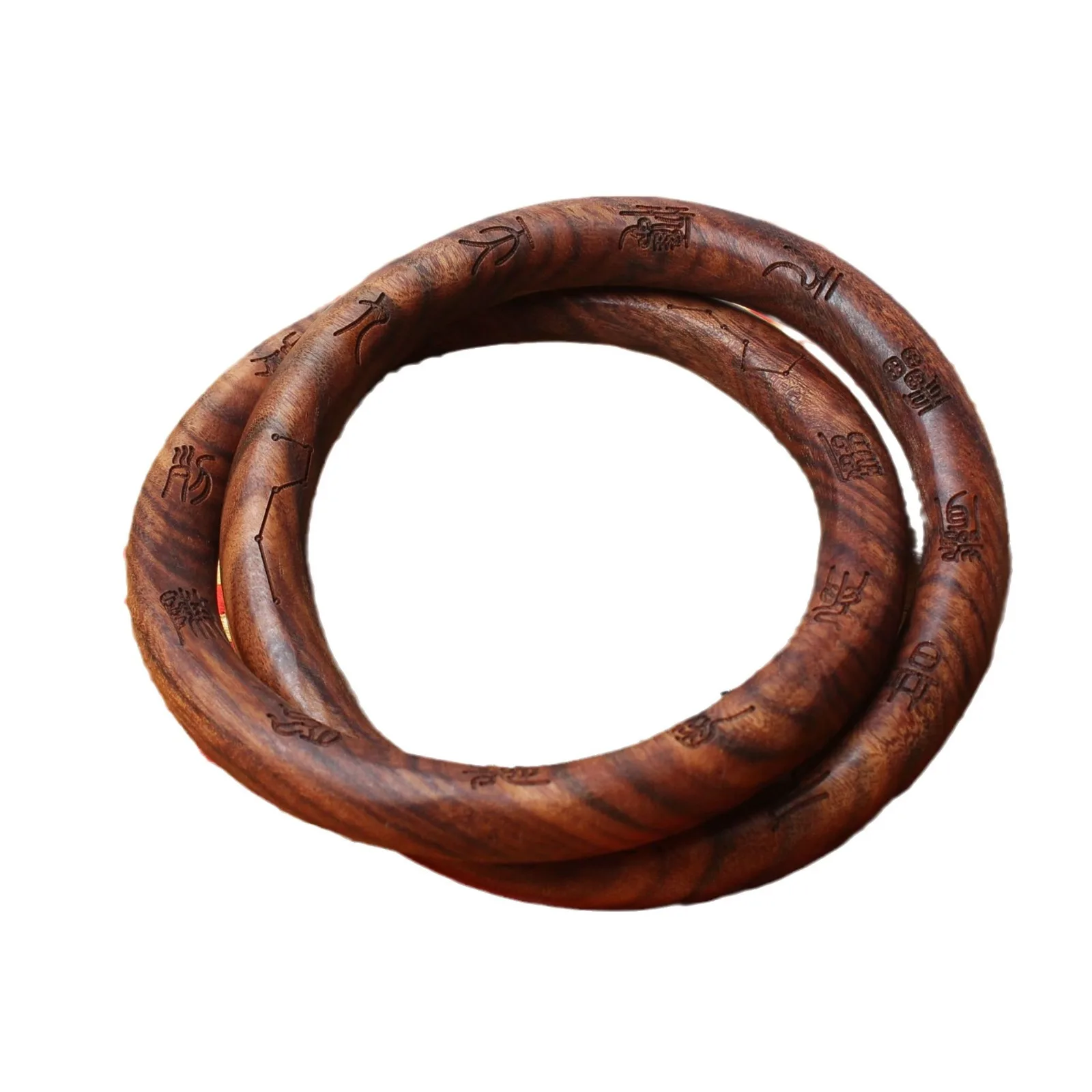 Молния Strike Jujube Wood кольцо Qiankun Инь и Ян с бриллиантом волшебный инструмент