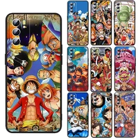 popular anime one piece for oppo reno 7 6 5 4 3 se z f pro plus 4g 5g black phone case silicone cover soft shell funda capa