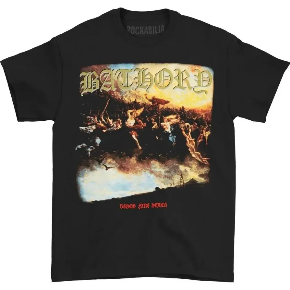 Футболка Bathory Black Metal Venom для мужчин и женщин в стиле хип-хоп уличная одежда с