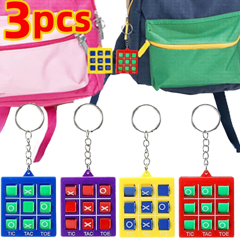 

3pcs Creative Pendents Anxiety Stress Relief XO Toys Cool Keyring Decompression Relieving Boredom Birthday Gift for Adults Kids