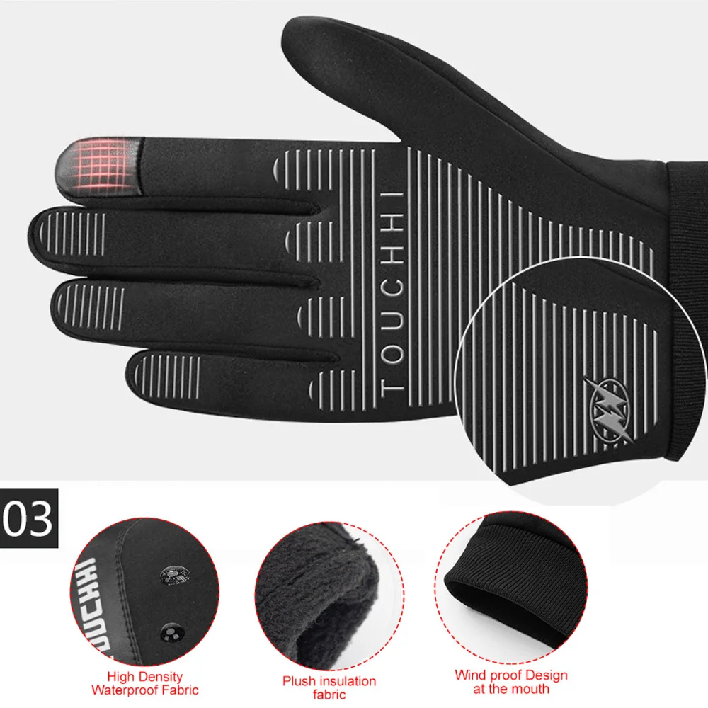 

USB Heated Gloves Waterproof Touchscreen Winter Snowboard Gloves Water-resistant Outdoor Camping Skiing Motorcycle bicycle Glove