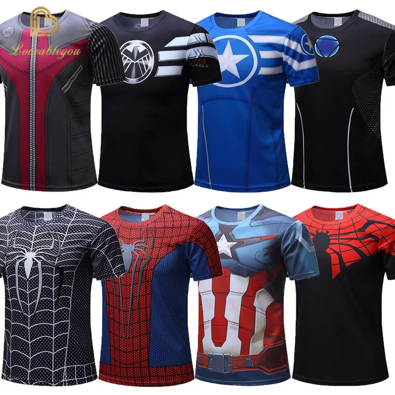 

Mens Marvel Superhero Hulk T-shirt Children 3D Printing T-shirt Men's Role-playing Clothing Tops Male Superhero Top Tee