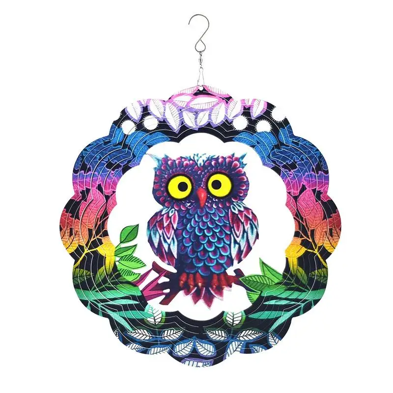 

Hangings Sun Catcher Handmade Glass Owl Sun Catcher Ornament Stainless Steel Window Hangings Colorful Owl Pendant Supplies