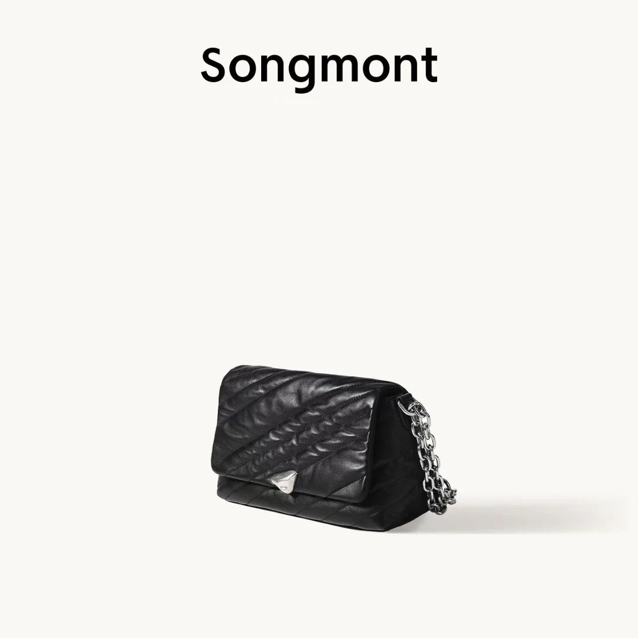 Фото Новая сумка-мессенджер Tanshi от Songmont, элитная женская сумка через плечо для торжественных мероприятий, деловая маленькая квадратная сумка из мягкой воловьей кожи. №2