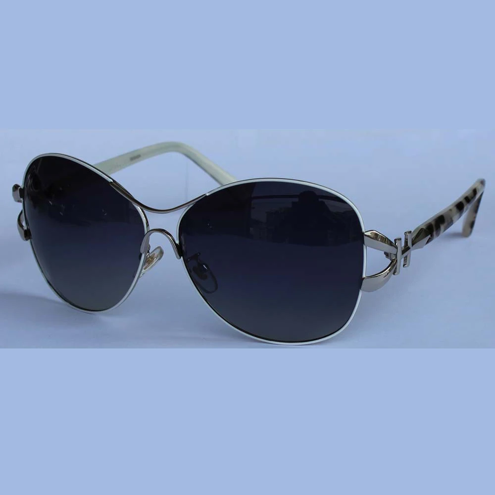 Женские солнцезащитные очки-бабочки UV400 модные поляризационные с металлической