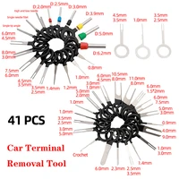 41pcs car terminal removal tool electrical wire crimp connector key pin extractor kit car accessorie repair hand tools