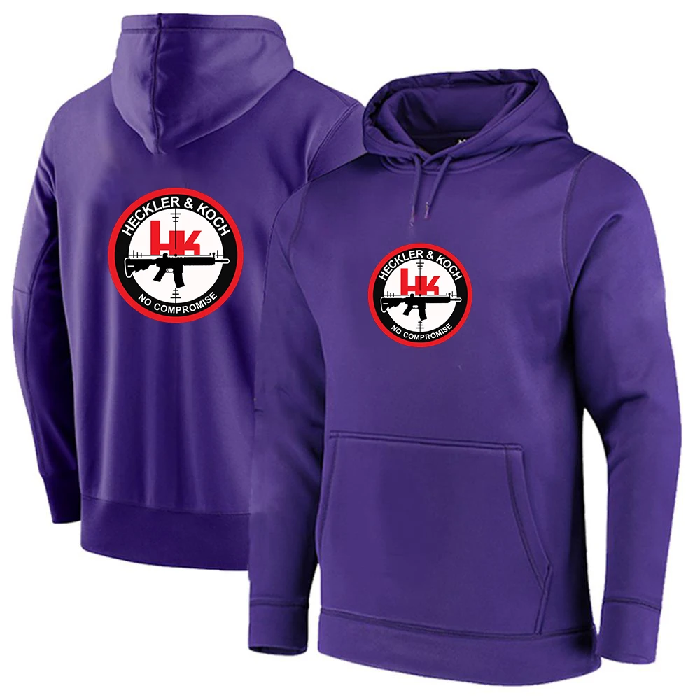2024 мужской Hk Heckler Koch без компромиссов однотонный пуловер в стиле весна-осень