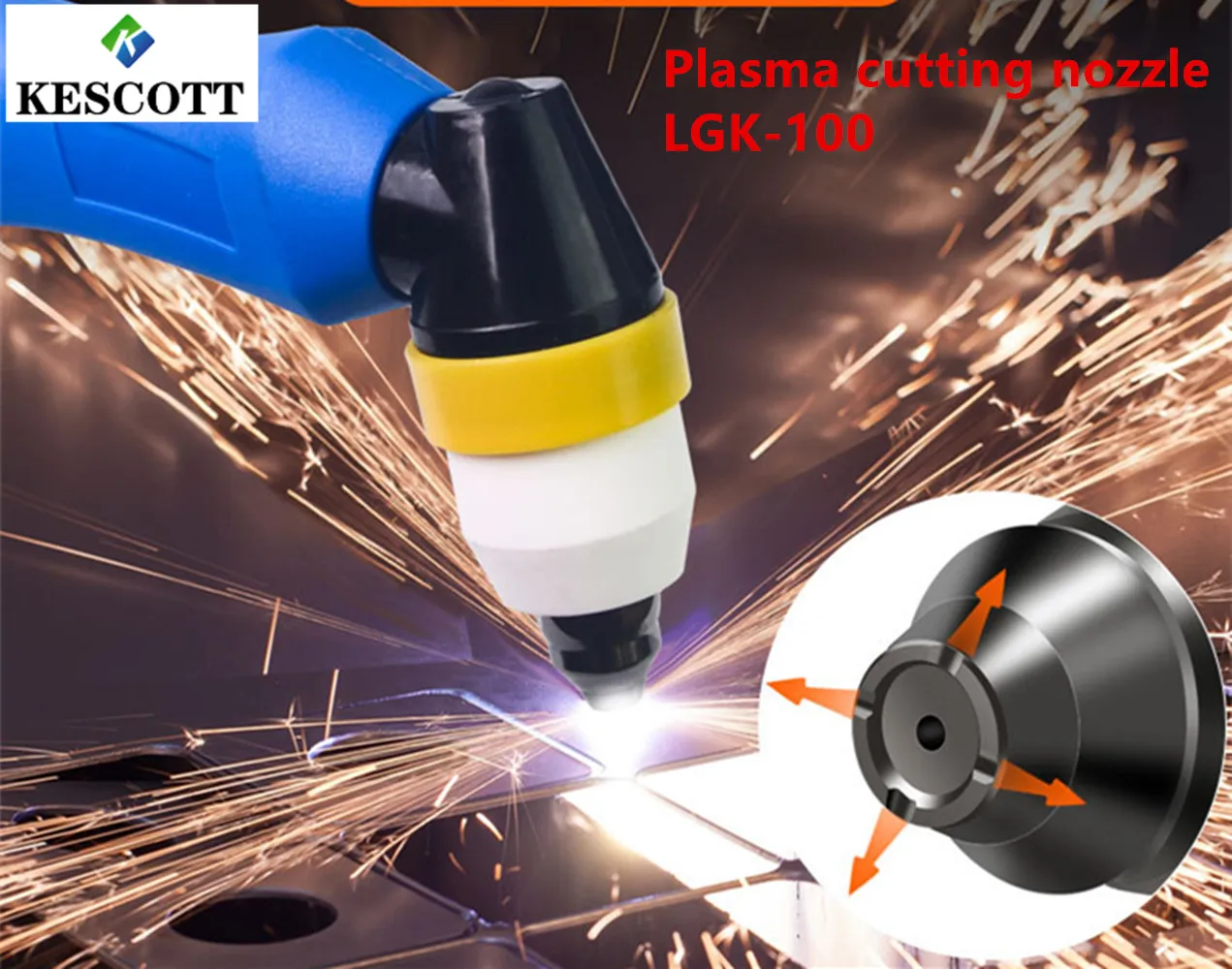 

KESCOTT P80 dysza do plazmy akcesoria do maszyn tnących głowica palnika dysza elektrody Contactable złom LGK-100