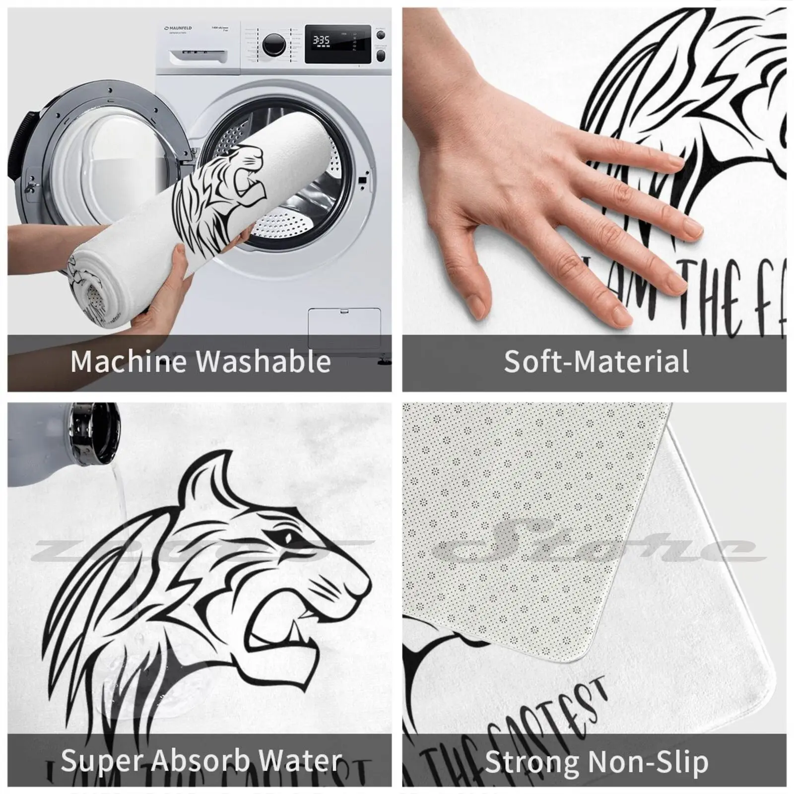 Ковер I Am The Fastest нескользящий коврик с водопоглощением двери когти Джерри Свиток