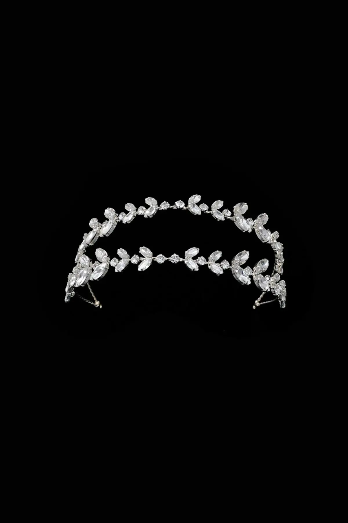 

Crystal Cubic Zirconia Two Rows Hair Accessory Charming Bridal Crown Wedding For Hair Accessories 2022 Marriage