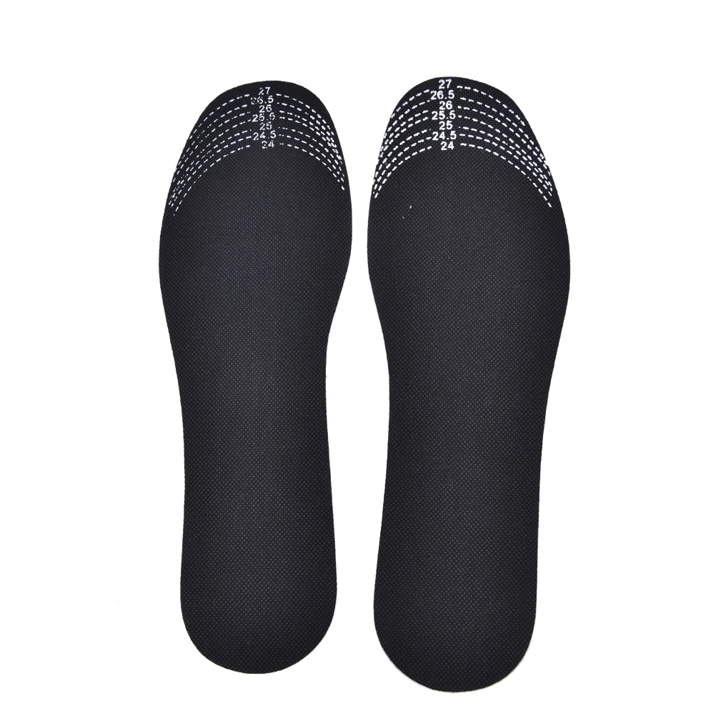 

1Pair Black Adjustable Insoles Unisex Healthy Bamboo Charcoal Deodorant Cushion Foot Inserts Comfortable Shoe Pads Insoles