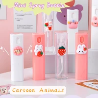 1 pc 10ml cartoon printed transparent empty spray bottles plastic mini cosmetic containers refillable bottle perfume atomizer