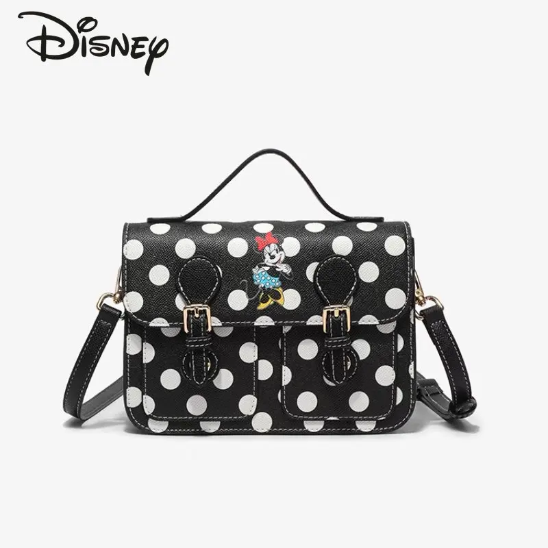 Disney Minnie Original New Women's Handbag Fashion Advanced Crossbody Bag Cartoon Multi Functional College Style Shoulder Bag