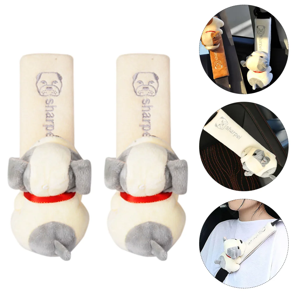 

Belt Car Strap Cushion Pad Shoulder Pads Safety Cover Support Protector Seatbelt Travel Neck Backpack Harness Plush Padded