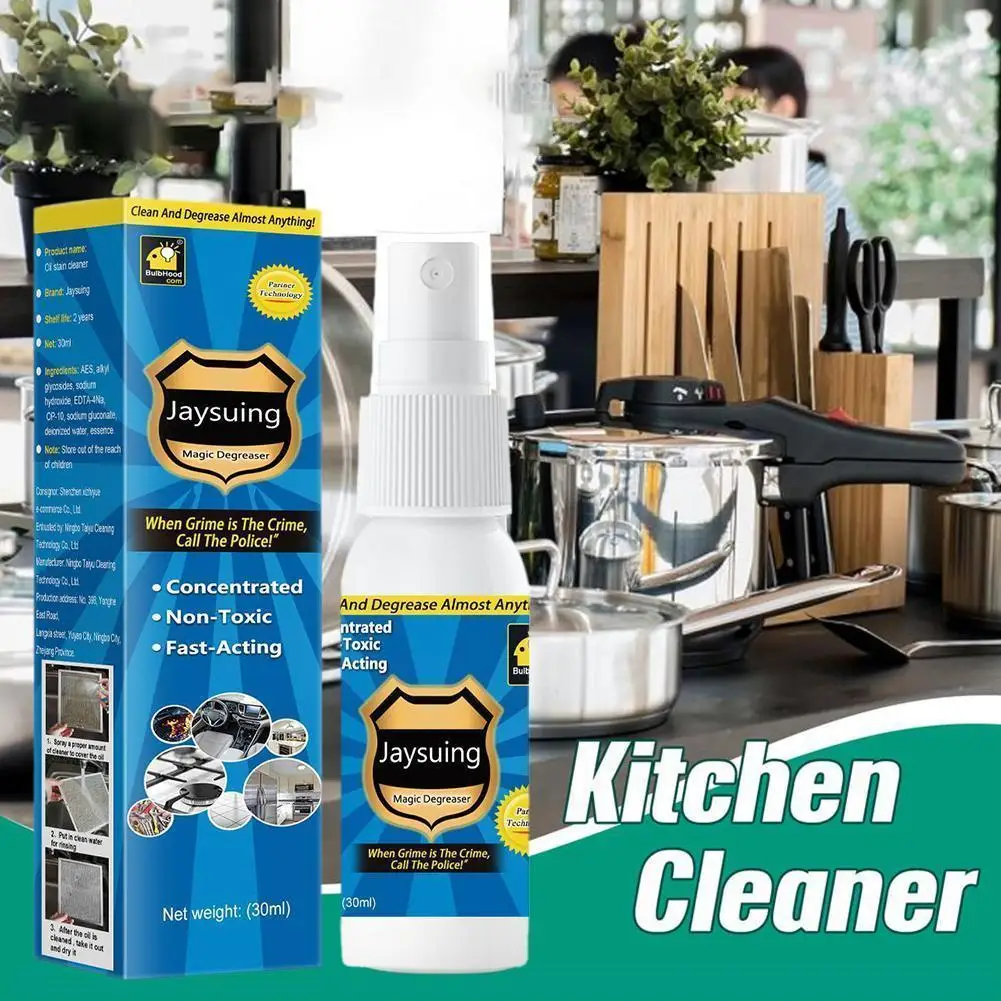 

Degreaser Cleaner Spray Multi-purpose Foam Pan Cleaning Tools Spray Rust Kitchen Home Wash Stain Remover Stove Pan 30 N3w0