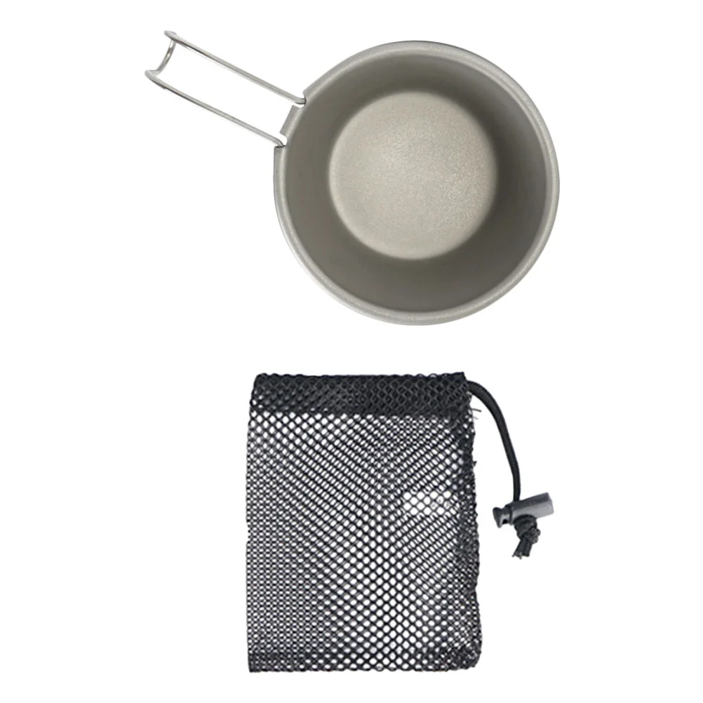 

Camping Cup Mug Bowl Mugs Steel Stainless Coffee Cups Metal Titanium Bowls Drinking Backpacking Travel Pot