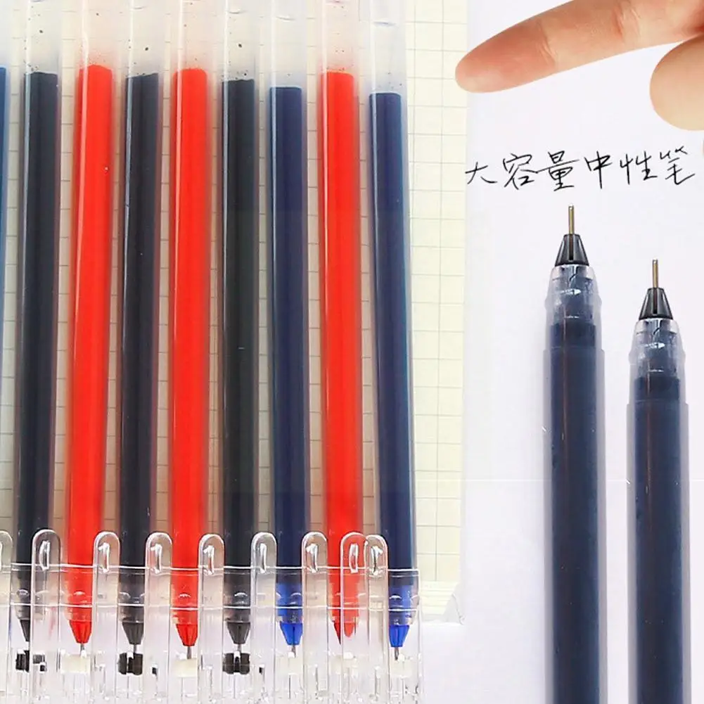

0.5MM Large Capacity Neutral Gel Pen Signature Pen SCHOOL Supplies Black Office Water-based Pen Stationery Red Blue Pen Stu Y3G2
