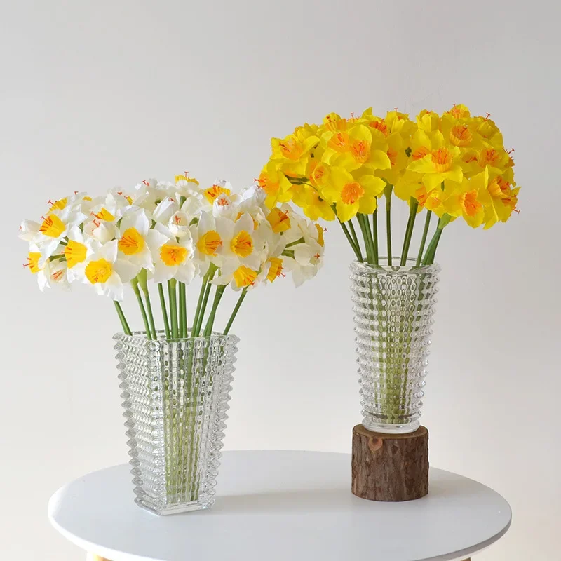 Искусственные нарциссы 10 шт./партия 4 головки свадебное украшение для стола