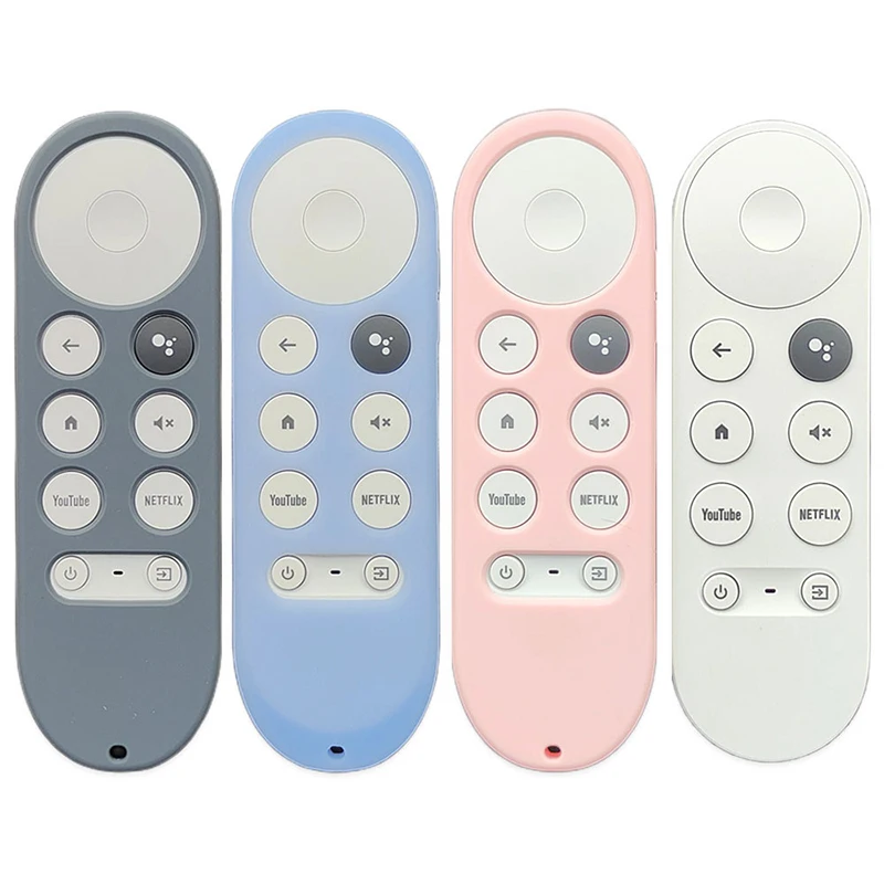 Мягкий силиконовый чехол для 2020 Google Chromecast 4k Snow Remote нескользящий удаленного