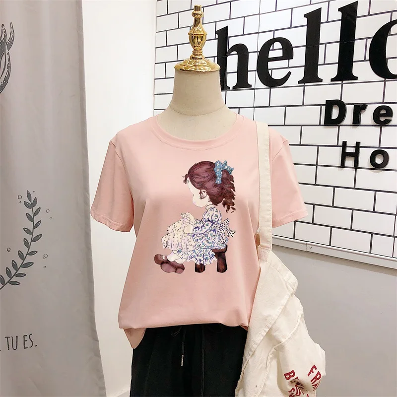 

Футболка женская хлопковая эластичная базовая, повседневный топ с коротким рукавом, СЕРЫЙ 22