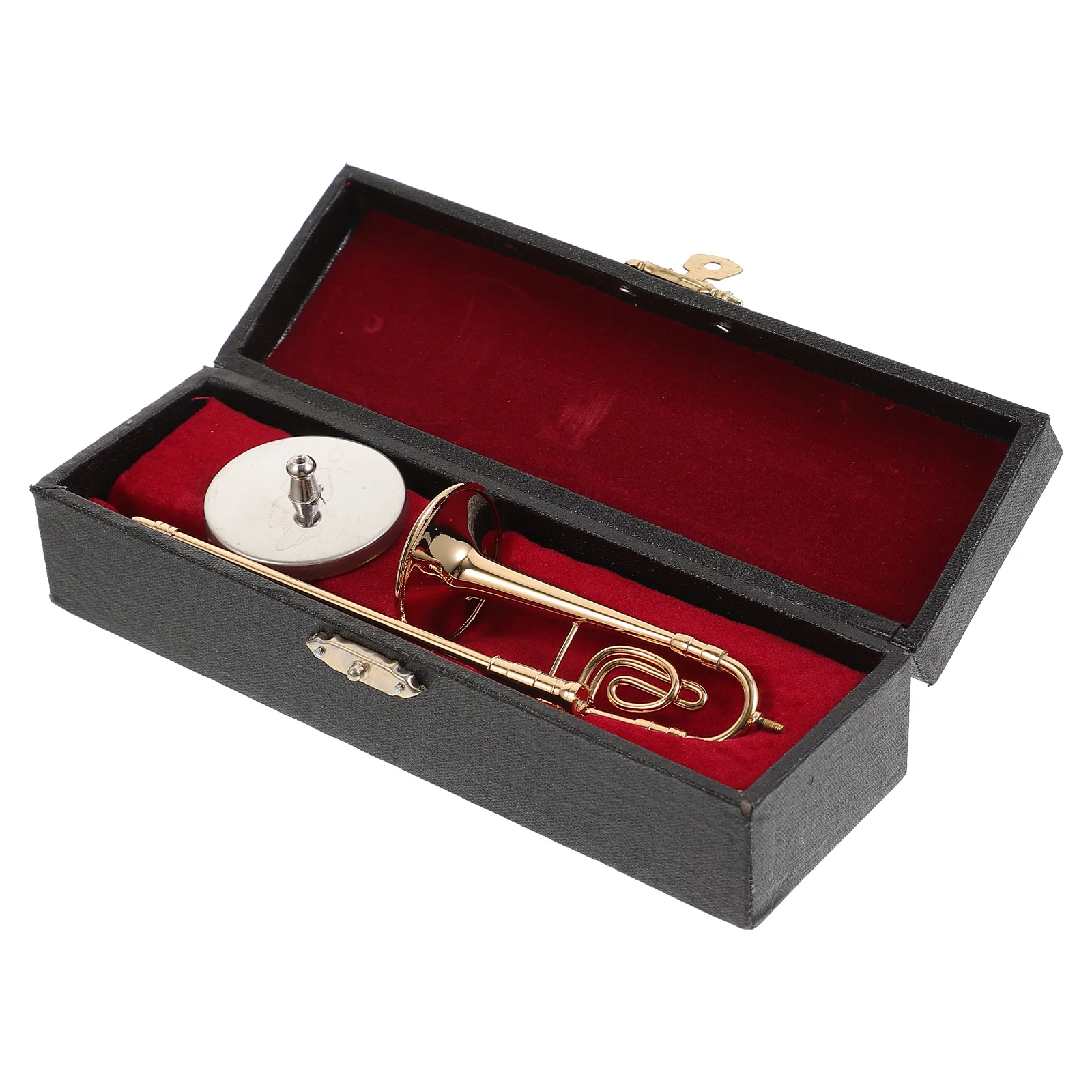 Модель тромбона мини-музыкальный инструмент небольшой декор украшение для