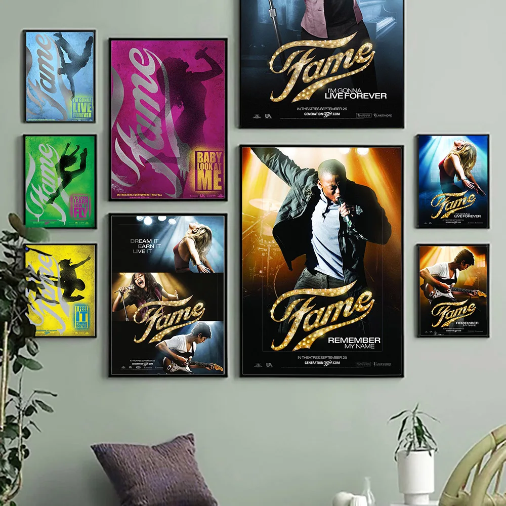 

Fame American Film Art Print Poster Movie Modern Canvas Painting Wall Stickers Video Room Cinema Decor