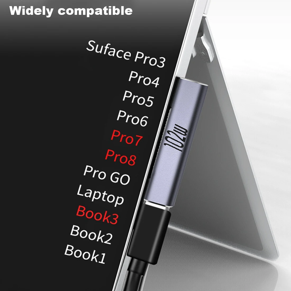Конвертер быстрой зарядки USB C Type PD 102 Вт для Pro 3 4 5 6 7 8 Go Book 1 2