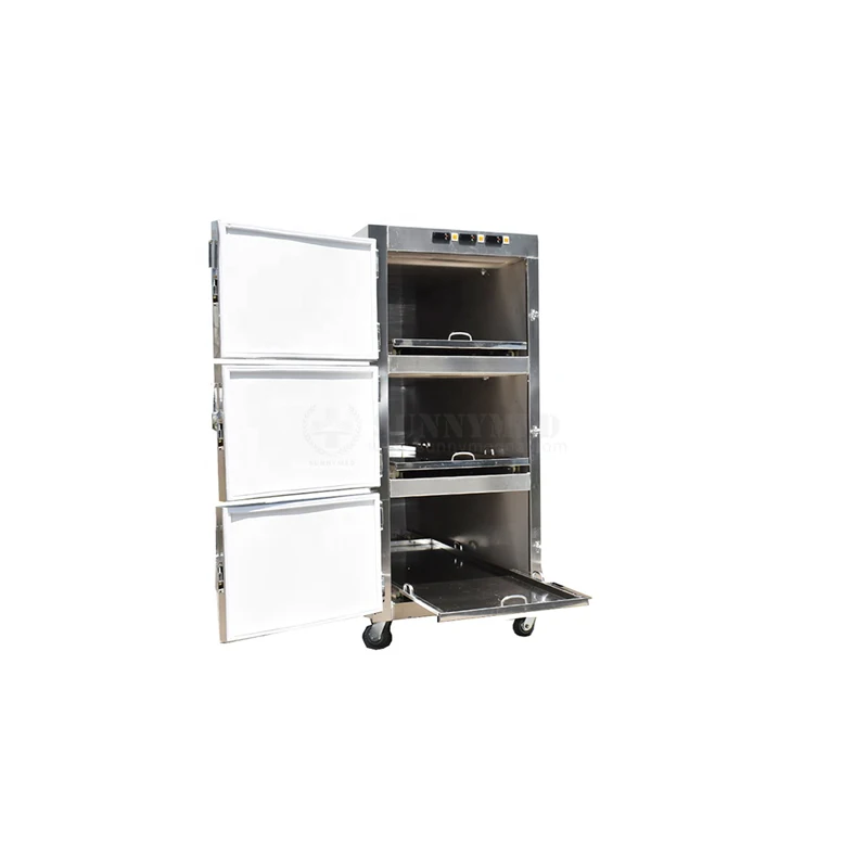 

SY-STG03 Corpse Freezer 3 Drawers Stainless Steel 304 Mortuary Cabinet Price