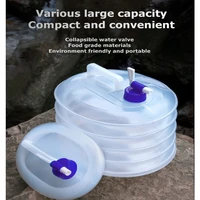 51015l thickening collapsible water container portable outdoor hiking foldable water bag camping sailing water tank bucket
