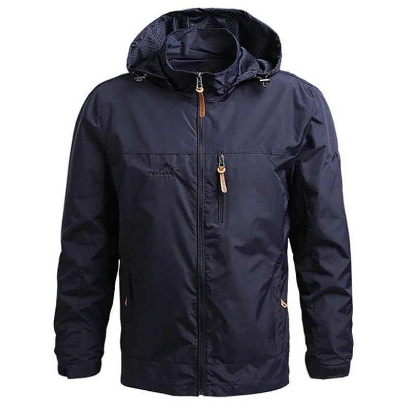 

Outdoor Hiking Jackets Sports Waterproof Windbreaker Breathable Hooded Coat Men Casual Tactics Military Jackets Plus Size 7XL