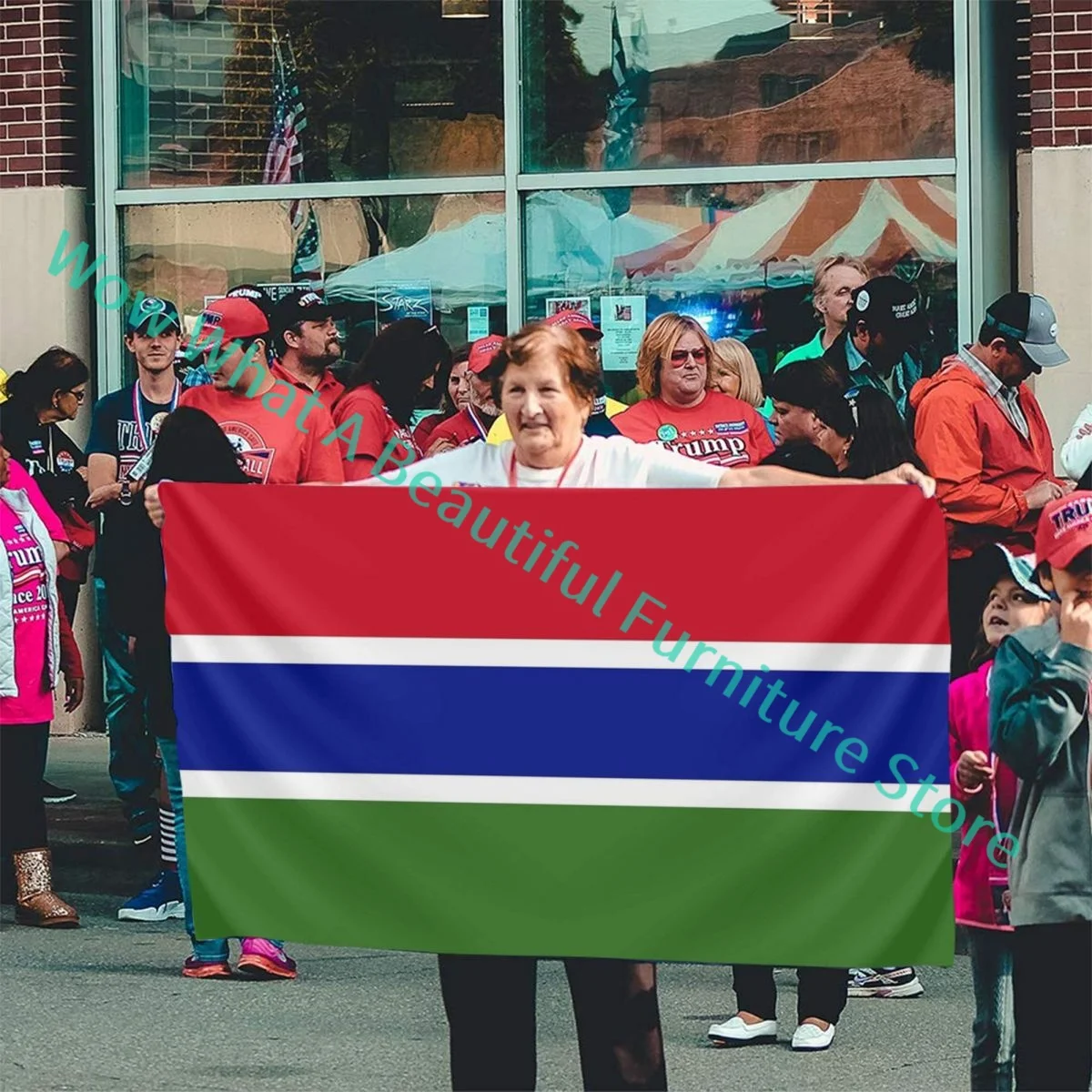 Гамбийский флаг наклейки на подарки другие продукты