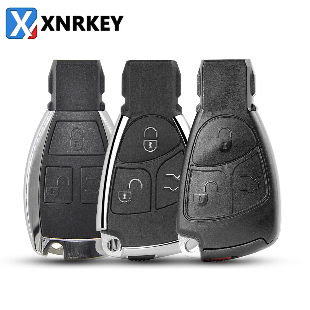 

XNRKEY 3 Button Car Remote Key Shell Case For Mercedes Benz A B C E Class W203 W204 W205 W210 W211 W212 W221 Modified Card