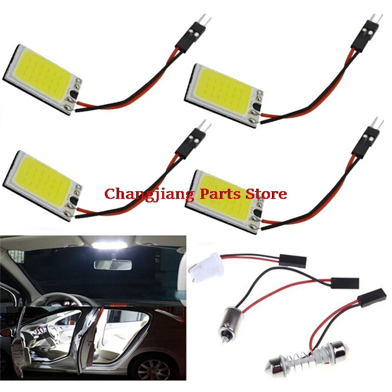 

Горячая Распродажа 12V гирлянда из початков BA9S C5W купольная лампа, 18-LED COB Автомобильная Внутренняя купольная лампа s