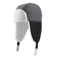 mens and womens winter trend lei feng hat polar fleece thickened warm ear protection outdoor hiking riding cold proof ski hat