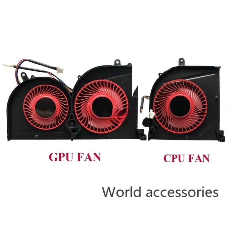 Вентиляторы охлаждения процессора и графического компьютера для MSI GS63 GS63VR GS73 GS73VR