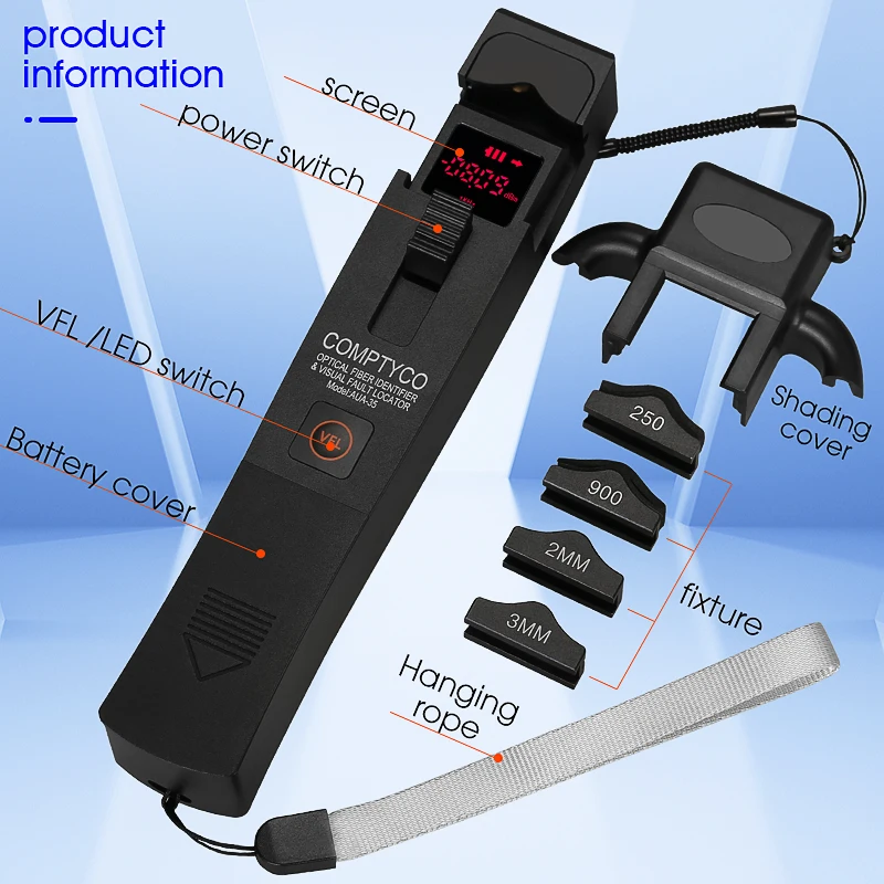 New Optical Fiber Identifier and 10MW VFL with LED light Fiber Identifier Detector
