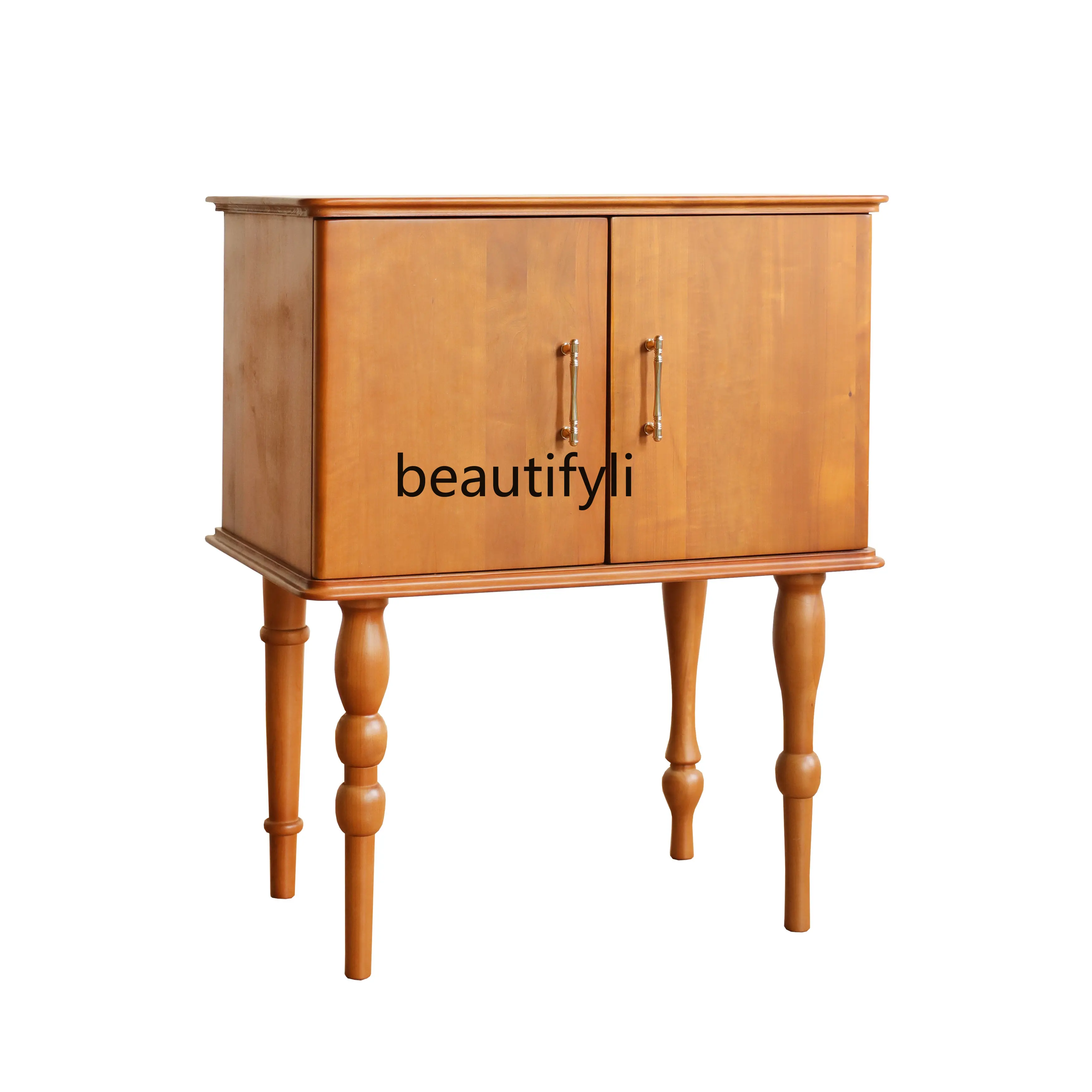 

yj Sideboard Cabinet Storage Cabinet Locker Middle and Ancient High-Grade Solid Wood Wall Living Room Storage Cabinet