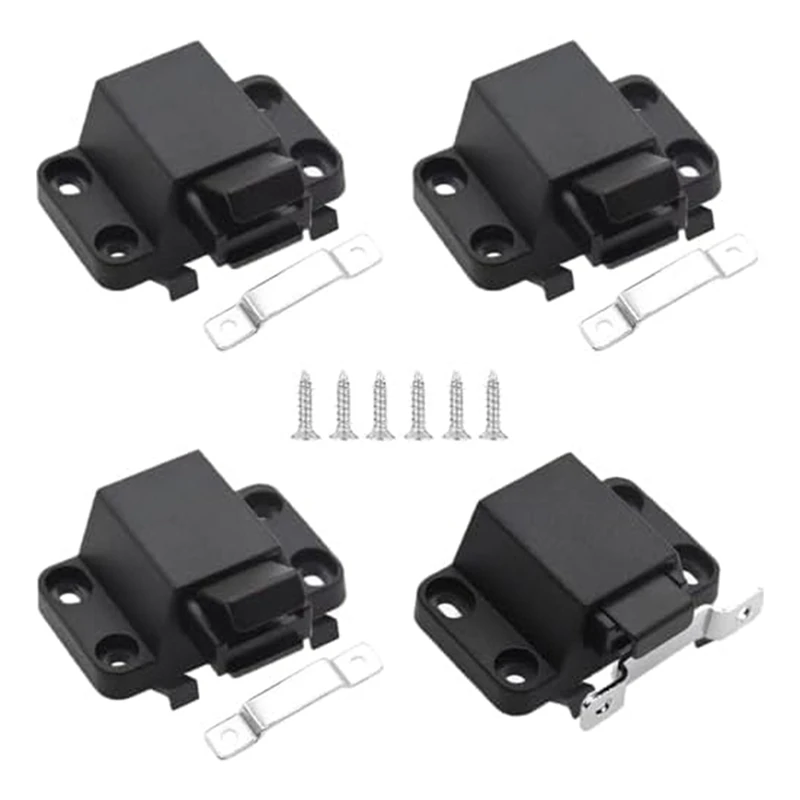 

Self Closing Push Door Latches Set Kit Hardware Kitchen Cabinet Push Latches Set Kit Drawer Locks Push Pull Tips On RV Wardrobes