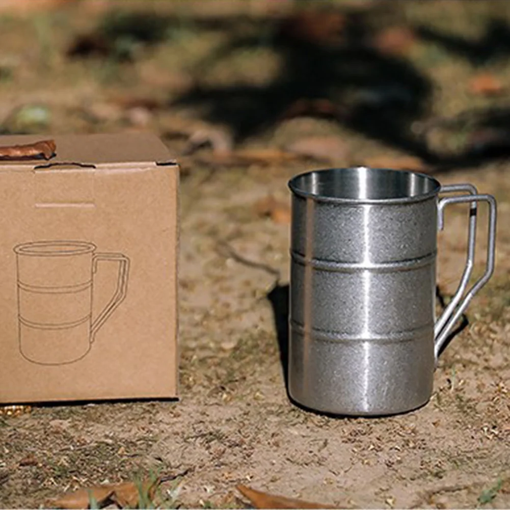 

High Quality Old Vintage Mug Cup 105x73mm Camping Hiking For Picnic Dinner Party Keep Hot Cold Stainless Steel