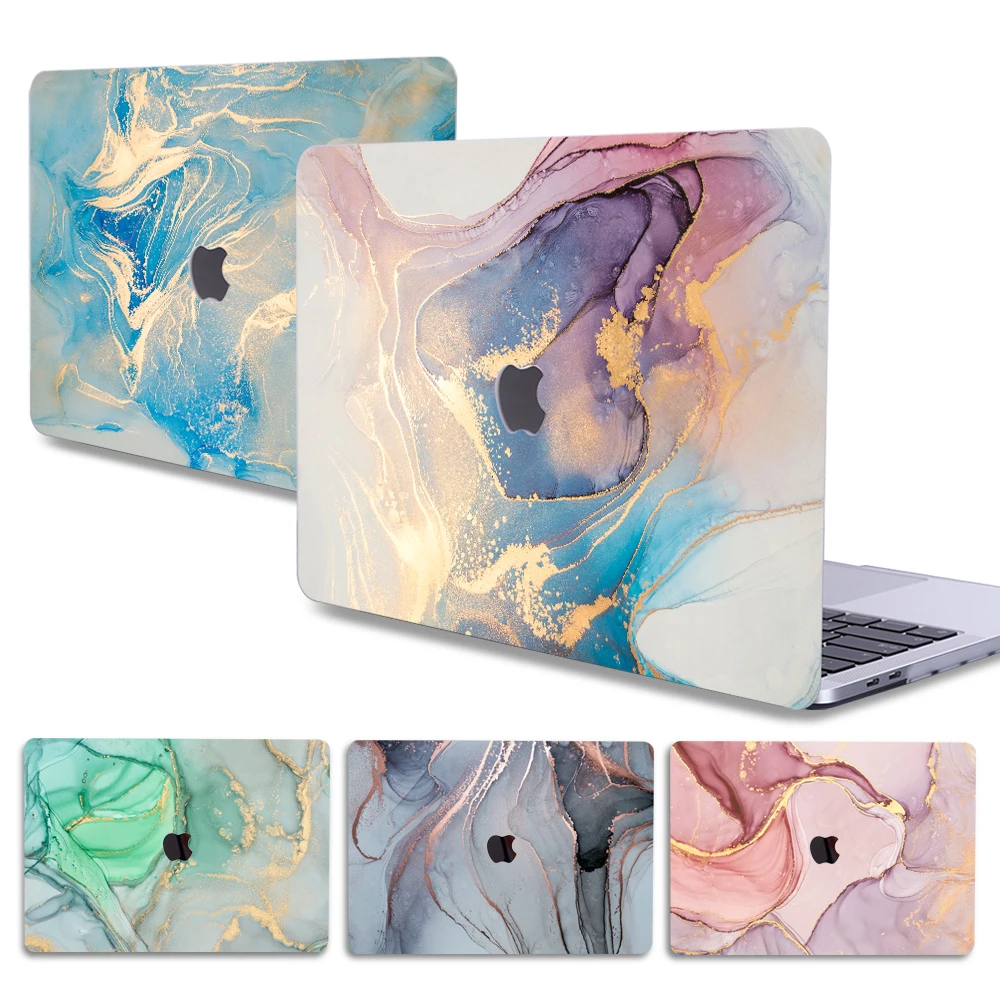 

Marble Matte Laptops Case For Macbook Air 13 M2 2022 A2681 A2337 A2179 A2338 M1 Chip Pro A2289 Mac book A1466 Latest Version