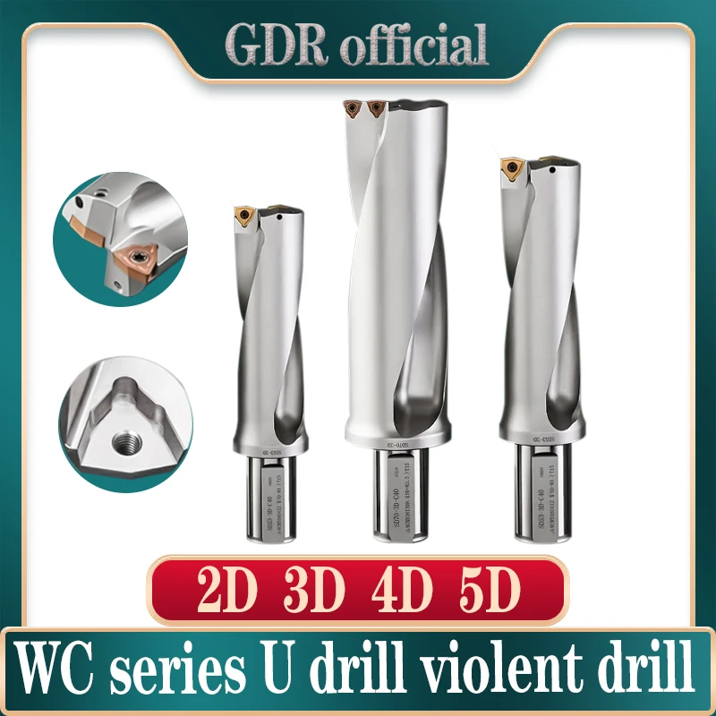 U Drill SP WC series insert bit U drill 2D 3D 4D High Quality Drilling fast for Each WCMX WCMT series insert CNC drill bit set